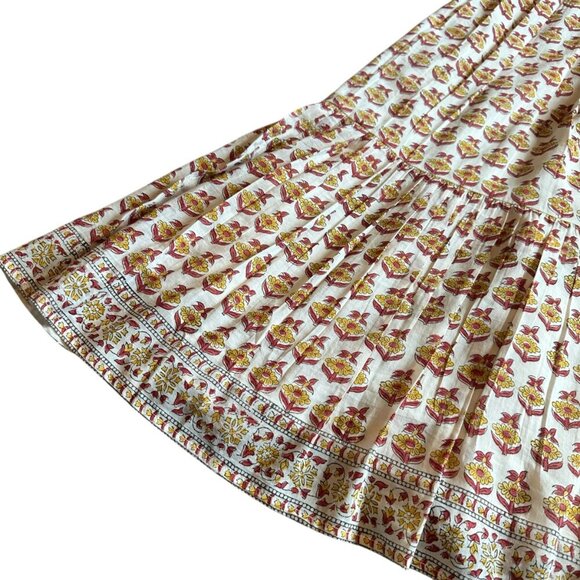 Bell by Alicia Bell Midi Dress Boho Silk Flowy Star Moon Tassels Size Small NWOT - Picture 8 of 15